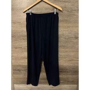 PLANET by Lauren G Navy Blue Stretch Comforter Relaxed Pants Size 2 M 10-12
